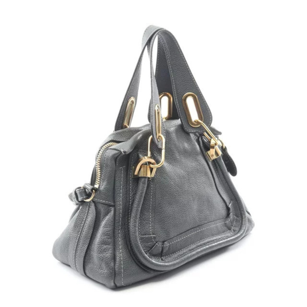 Chloe Gray Handbag Paraty Leather - Picture 1 of 10